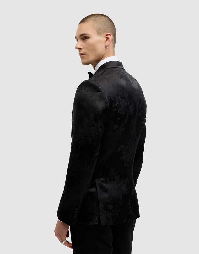 Politix - Matheson Jacquard Black Tie Tuxedo