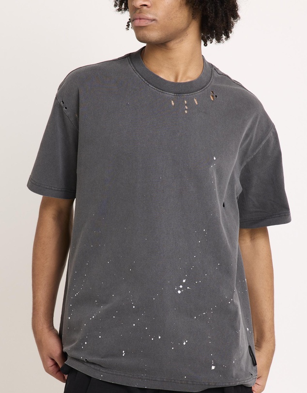 Black Noise White Rain - Trashed T-Shirt