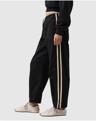 GAP - Organic Cotton Poplin Relaxed Easy Stripe Pants