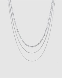 Kuzzoi - ICONIC EXCLUSIVE - Necklace Male Layered Armored Chain 925 Sterling Silver