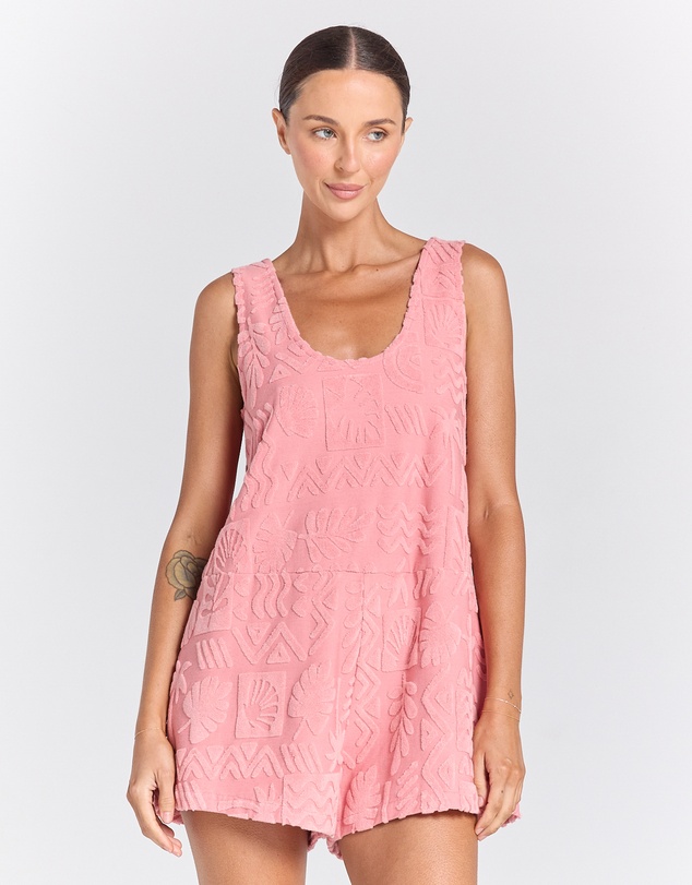 Poolside Paradiso - Mai Tai Romper - Rose