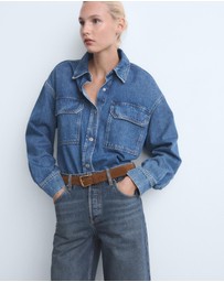 M.N.G - Wide-Leg Jeans With Buttons