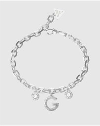 GUESS - Silver-Tone G Crystal Bracelet