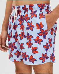 Tommy Hilfiger - Print Mid-Length Swim Shorts