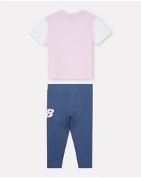 New Balance - Jersey Ringer Tee & Legging Set
