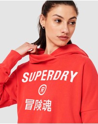Superdry - Code Core Sport Crop Box Hoodie