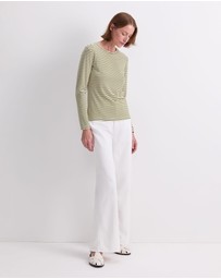 Sportscraft - Stripe Lurex Long Sleeve Magic Tee