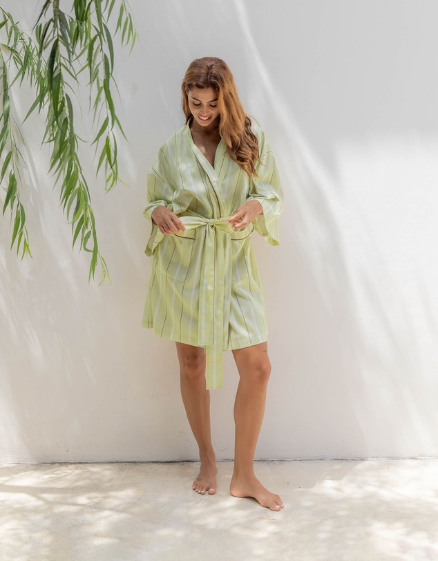 Linen House - Monday Stripe Robe