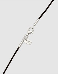 Kuzzoi - ICONIC EXCLUSIVE - Necklace Male Nylon Black 925 Sterling Silver