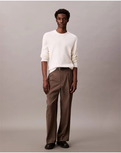 Calvin Klein - Cotton Textured Classic Crewneck Jumper
