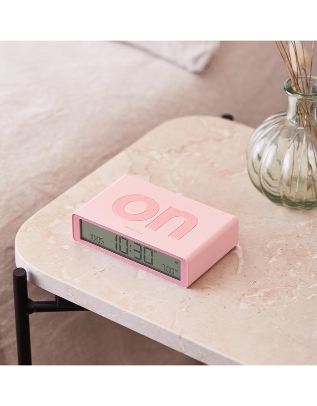 Lexon - Lexon Flip Classic Reversible Alarm Clock - Pink