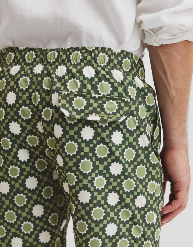 Country Road - Recycled Polyester Tile Print Swim Short
