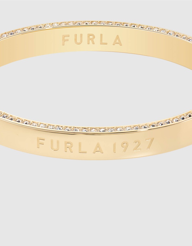 Furla - Furla 1927 Crystal Gold-Tone Bangle Bracelet