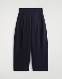 COS - Boiled-Wool Barrel-Leg Trousers