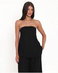 Petal & Pup - Rosemarie Strapless Top - Black