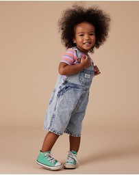Goldie + Ace - BURTON VINTAGE WASHED DENIM OVERALLS