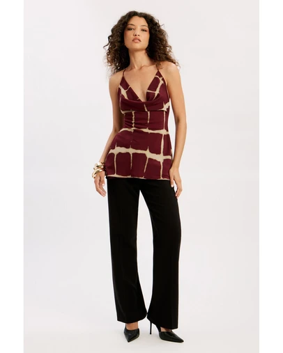 Bardot - Pascal Printed Cowl Neck Top