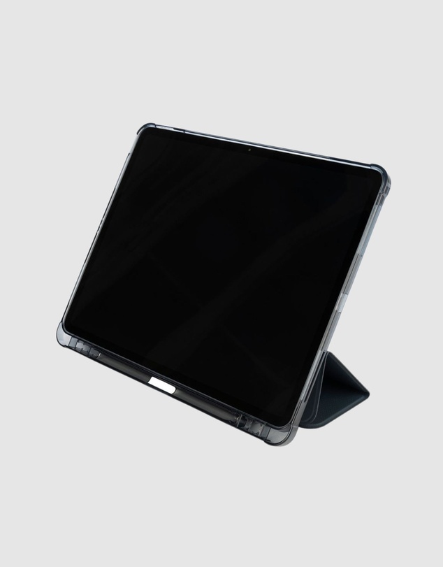 Tucano - Tucano Satin Folio Case Dark Blue for iPad Air 13 Inch M2 2024 with Pencil Holder and Stand