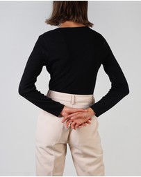 Lydan The Label - Tear Drop Neckline Knit