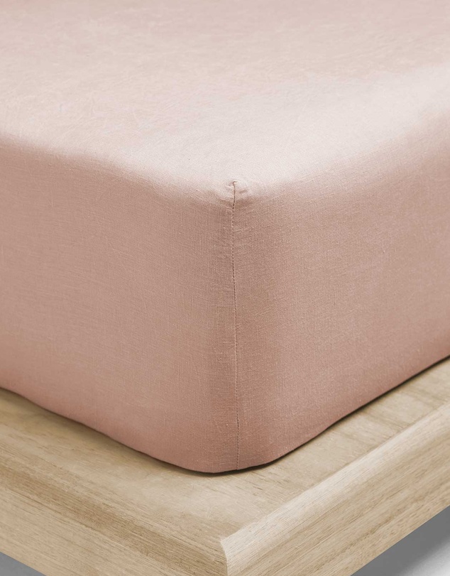 Aura Home - Emile Linen Fitted Sheet