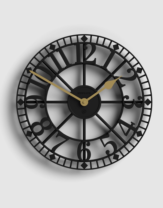 Newgate - Newgate Cube Mantel Clock-Black
