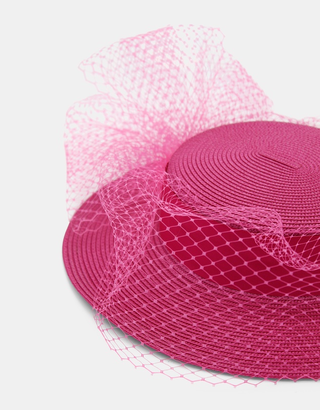 Morgan & Taylor - Danika Racewear Boater in Hot Pink