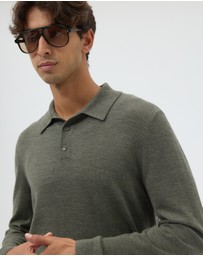 AERE - Merino Wool Knit Polo