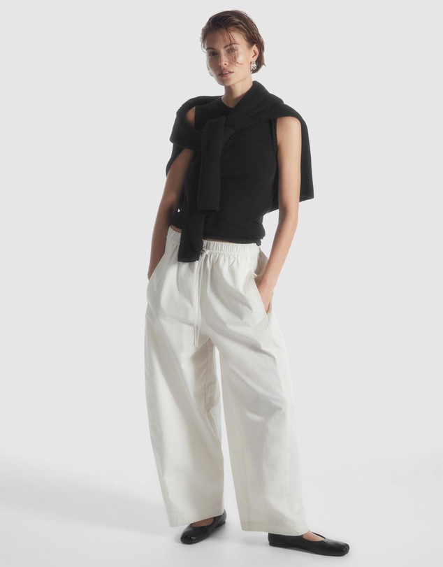 COS - Elasticated Barrel-Leg Trousers