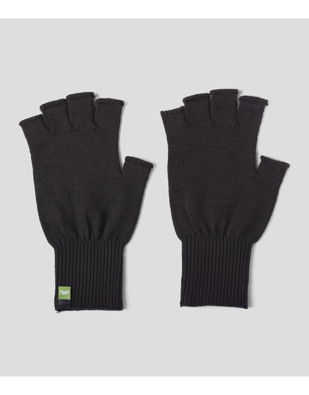 Kathmandu - Polypro Thermal Knitted Warm Winter Fingerless Gloves