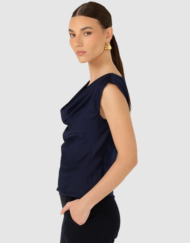 SACHA DRAKE - Luxe Cowl Bias Top
