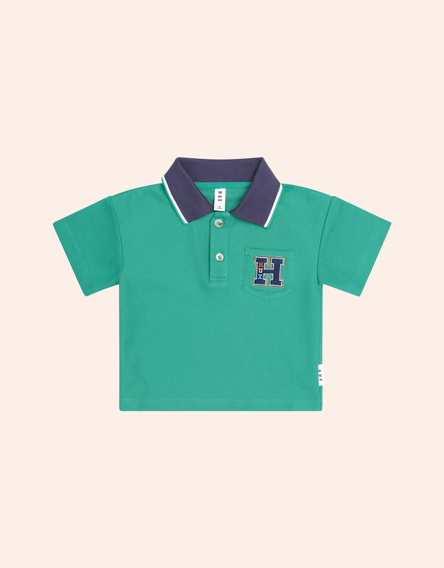 Huxbaby - Collegiate Pique Polo - Babies-Teens