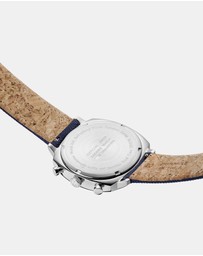 Mondaine - Official Swiss Railways Grand Cushion Deep Ocean Blue Watch Set