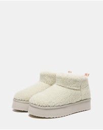 EVERAU - EverAU Ugg Ultra Platform Teddycozy Faux Fur Upper UGG Boots