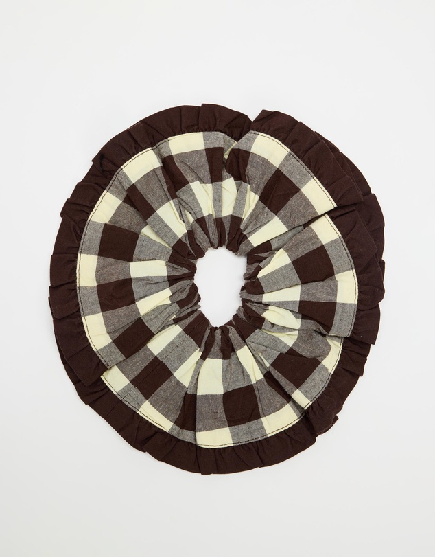 Damson Madder - Frill Edge Scrunchie
