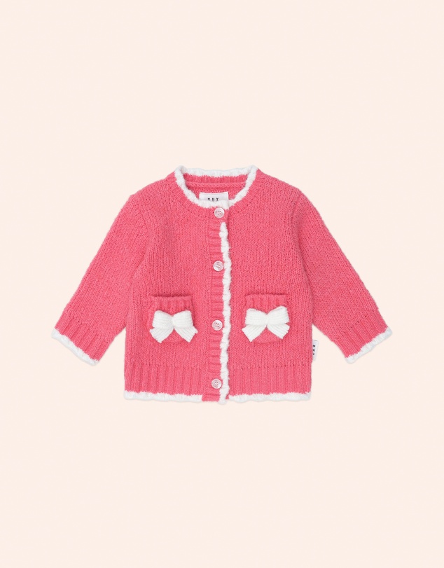 Huxbaby - Crochet Bow Cardigan - Babies-Kids