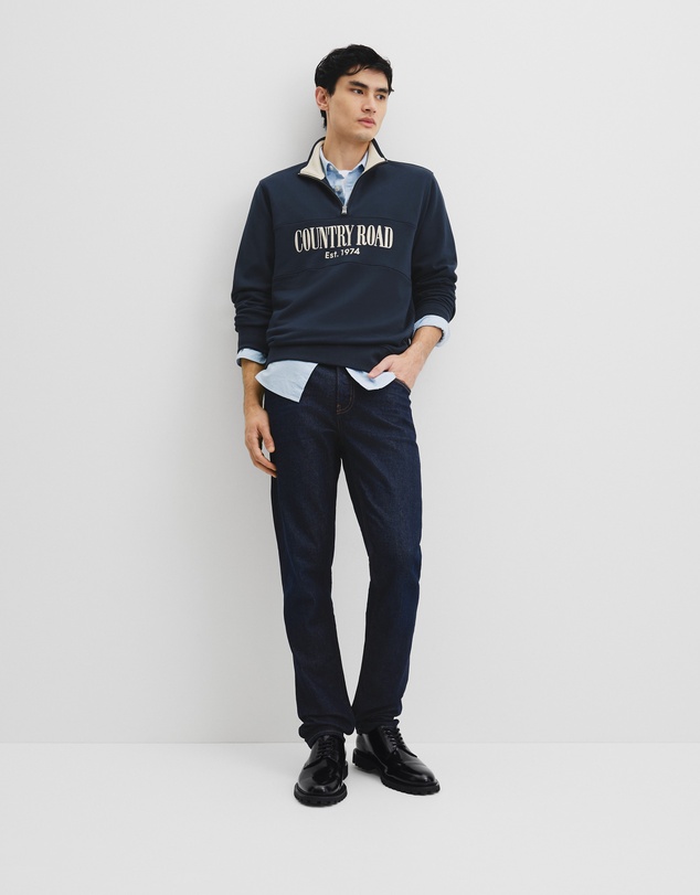Country Road - Australian Cotton Half Zip Heritage Sweat