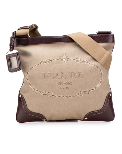 Pre-Loved by Azura Reborn - Pre-Loved Canvas Canapa Logo Crossbody