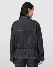 AllSaints - Denby Peplum Trucker Jacket