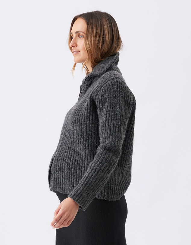 Ripe Maternity - Layla Zip Through Knit
