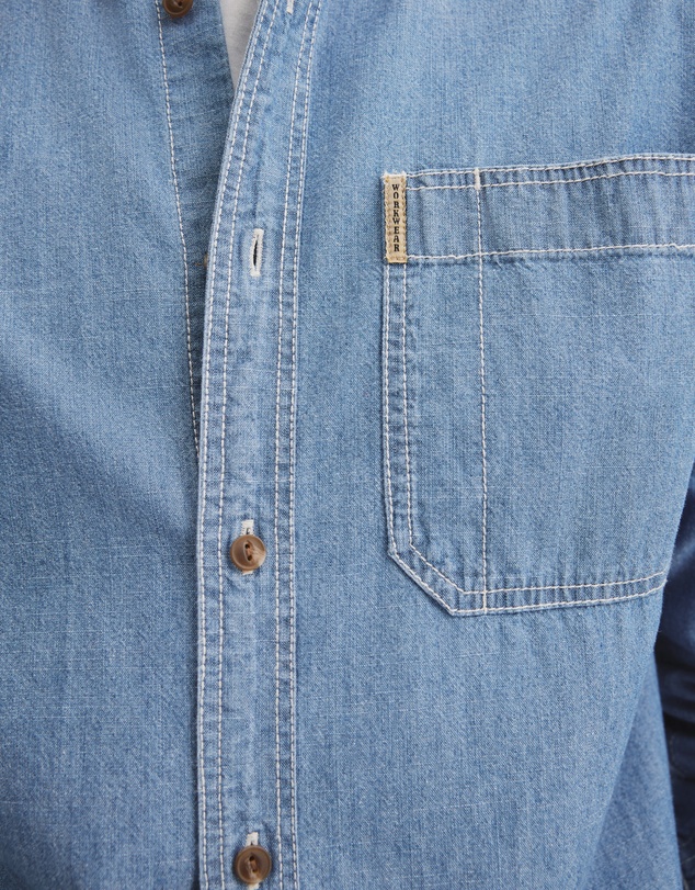 Country Road - Regular Fit Workwear Chambray Shirt