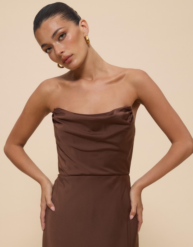 Revibe - Repaired CHANCERY Jada Strapless Corset Maxi Dress - AU 8