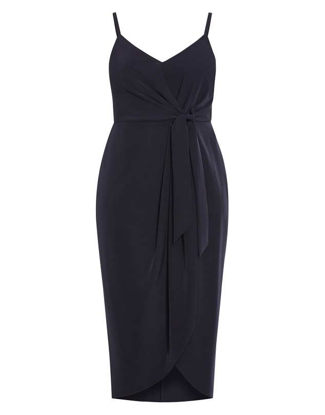 City Chic - Plus size Love Affair Midi Dress - dark navy