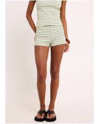 Subtitled - Capri Striped Shorts