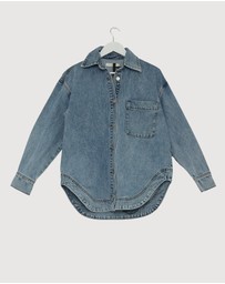 Revibe - Repaired Minima Esenciales Carmen Denim Shirt - AU 6