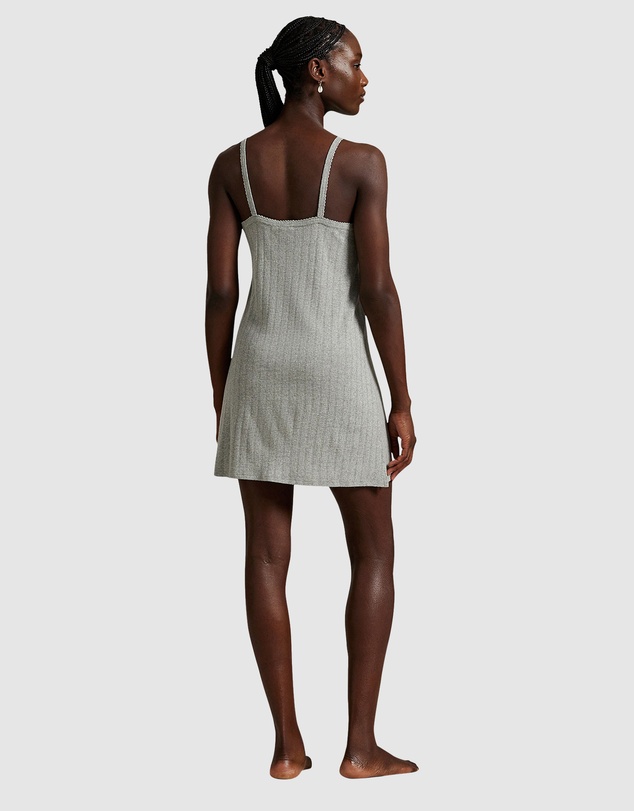 Polo Ralph Lauren - Polo Pointelle Cotton Chemise Slip Nightdress