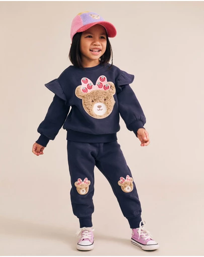 Huxbaby - Strawberry Fields Huxette Bow Sweatshirt - Babies