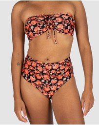 Baku Swimwear - Flamenco Gathered High Waist Bikini Bottom