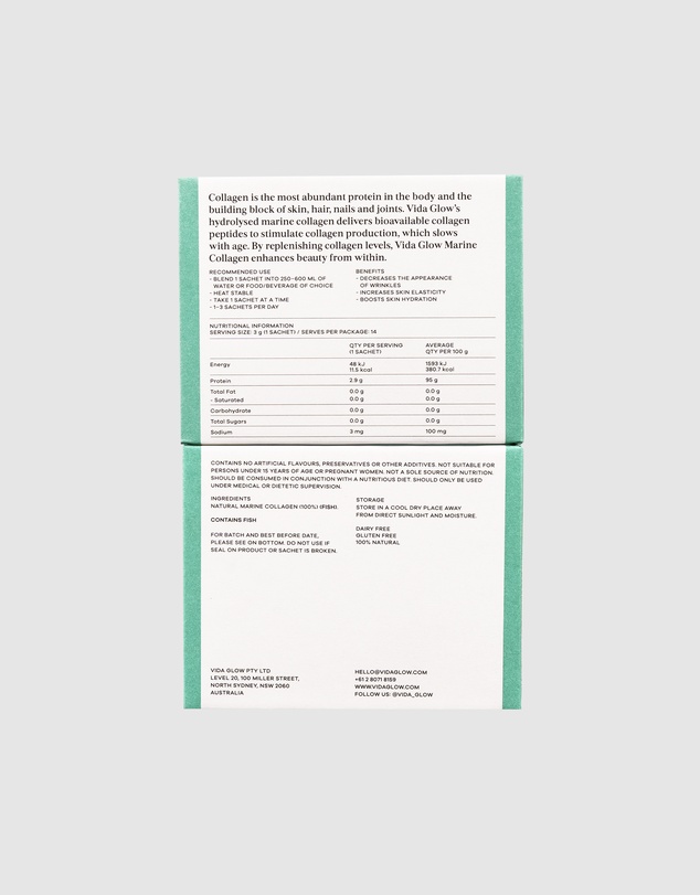 Vida Glow - Natural Marine Collagen Trial Pack