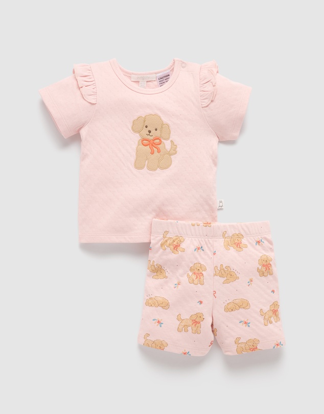 Purebaby - Ruffle PJ Set-Kids-Babies