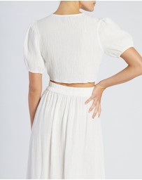 Amelius - Saloma Linen Crop Top